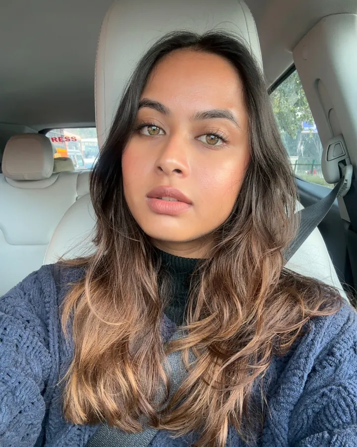 Gargi Raut Travelling in a Car