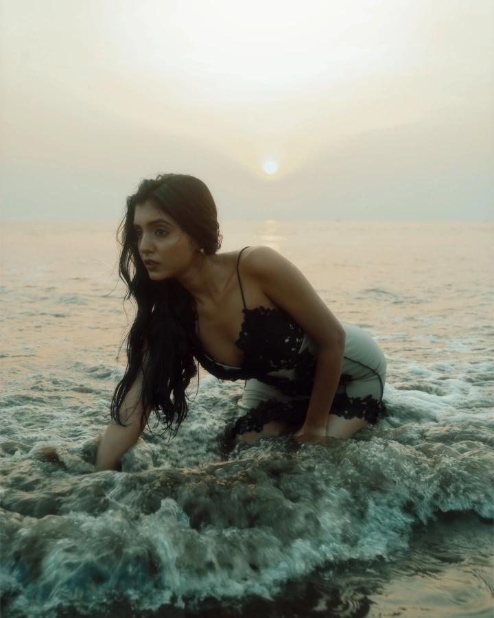 Khushi Mali Relaxing on Beach