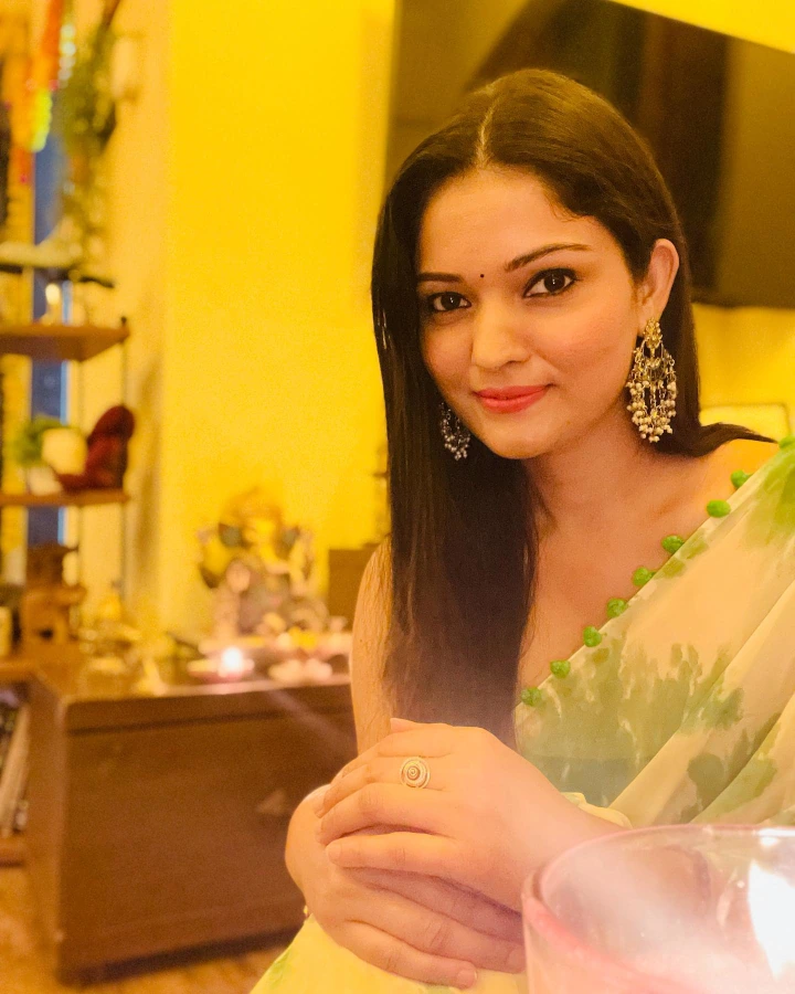 Puja Bhardwaj Hot Looks in Indian Attire