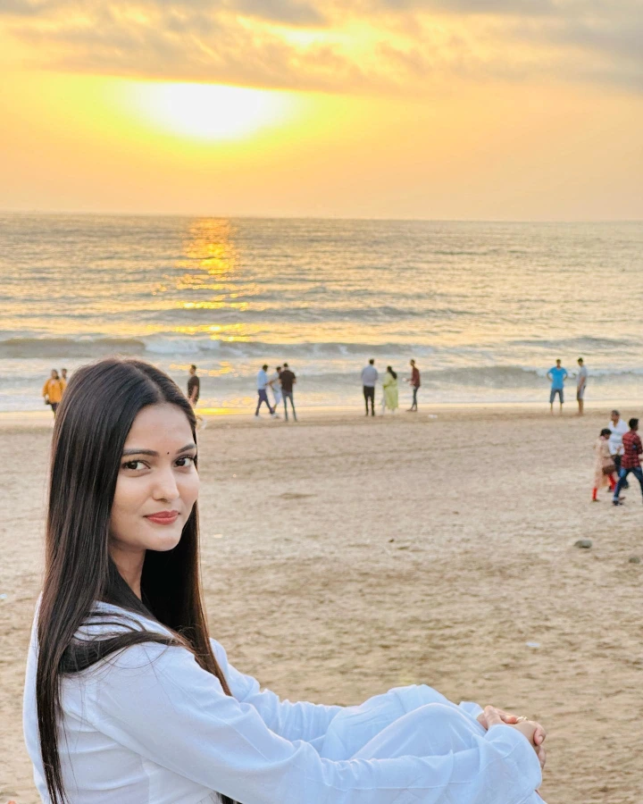 Puja Bhardwaj Relaxing on Beach
