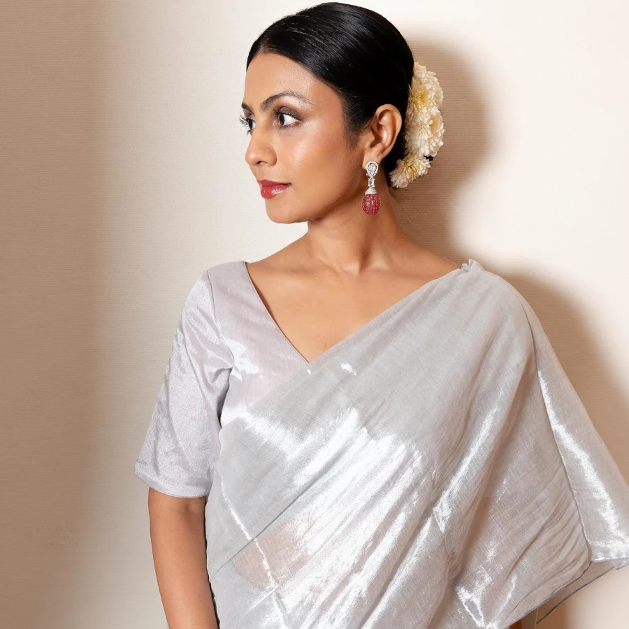 Manasi Parekh in Beautiful White Saree