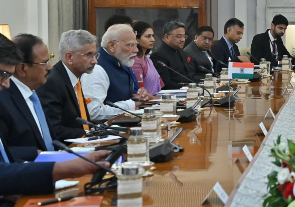 Raksha Khadse at a Meeting