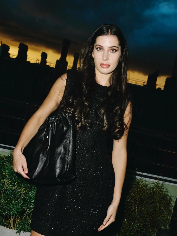 Yasmin Pettet in Beautiful Black Dress