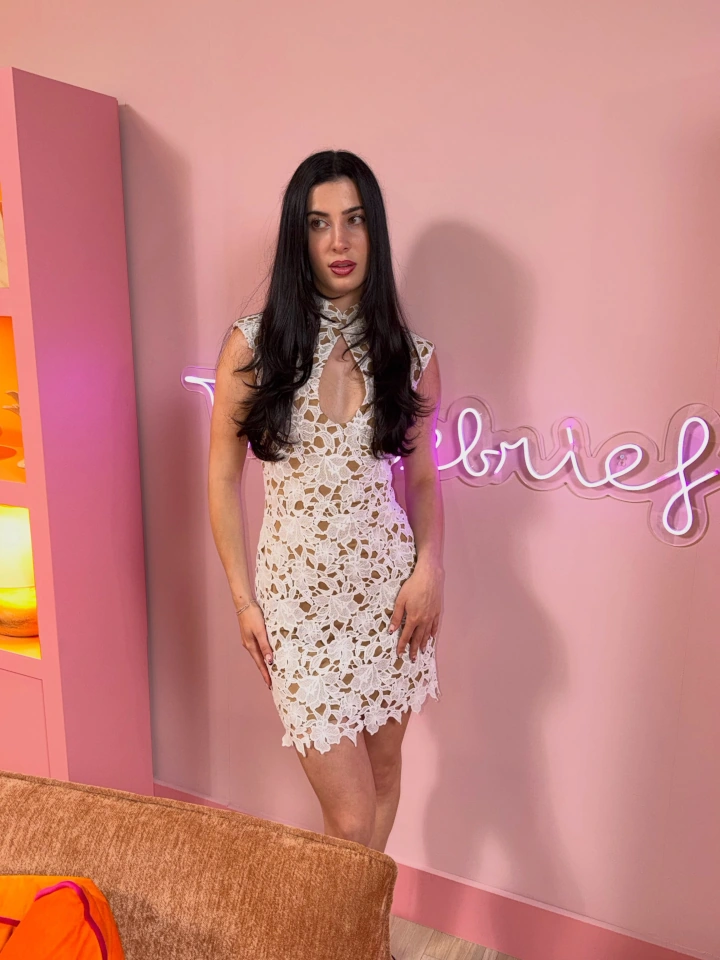 Yasmin Pettet in a Beautiful One Piece Dress